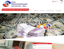 Tablet Screenshot of leointernationalservices.com